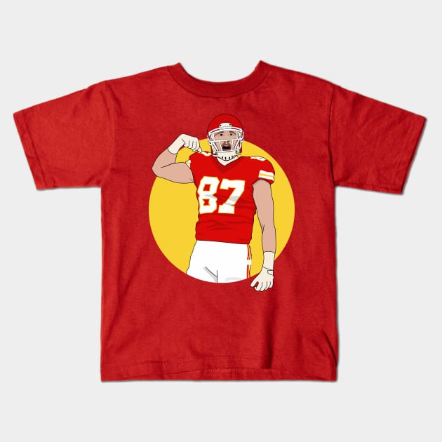 Kelce the tight end Kids T-Shirt by rsclvisual